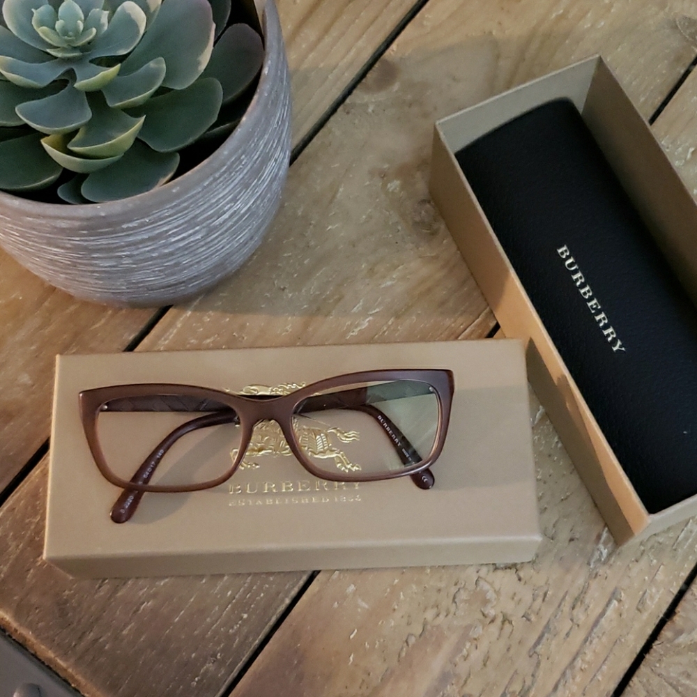 Cognac Burberry Rx Eyeglasses